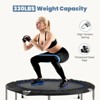 Dexmalle 40" Foldable Mini Trampoline with Adjustable Bar for Adults - 2 of 4
