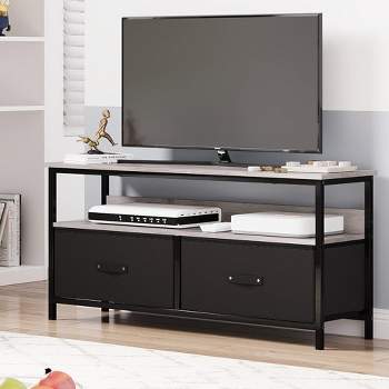 Dresser TV Stand 50 Inch Entertainment Center with Storage TV Stand for Bedroom Small TV Stand Dresser with Drawers and Shelves