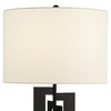 Pacific Coast Lighting Razor 25" High Rectangular Modern Table Lamp Black Finish Metal Single White Shade Living Room Bedroom Bedside Nightstand House - 4 of 4