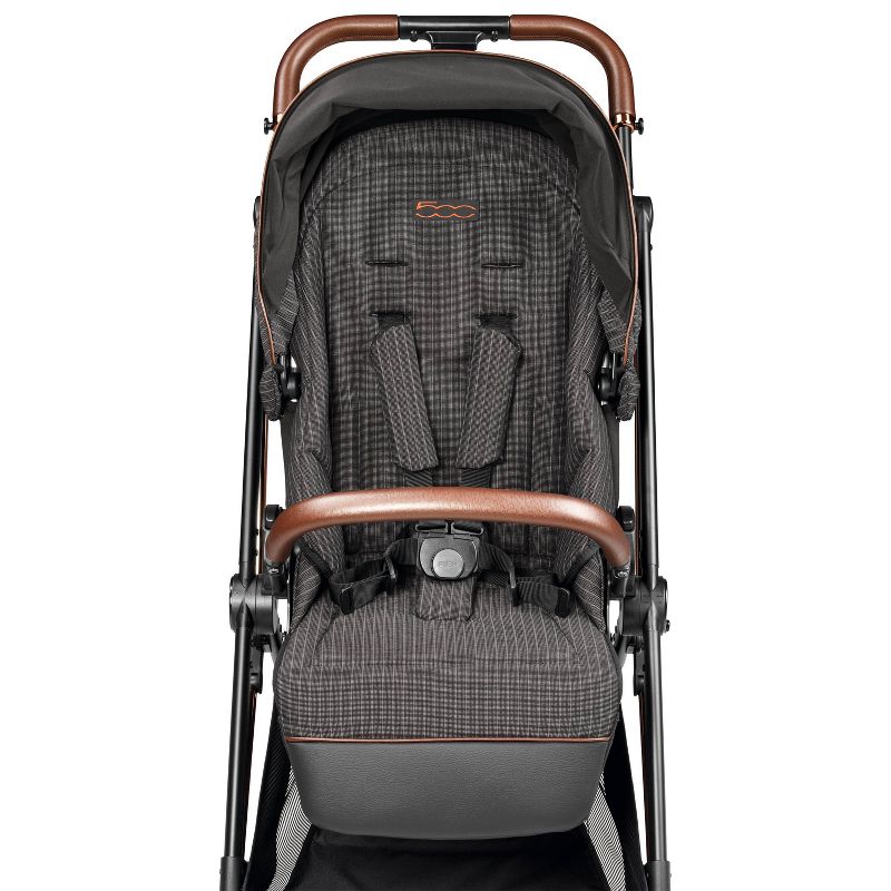 Peg Perego Vivace Compact Lightweight Stroller Fiat 500 - Gray, 2 of 10