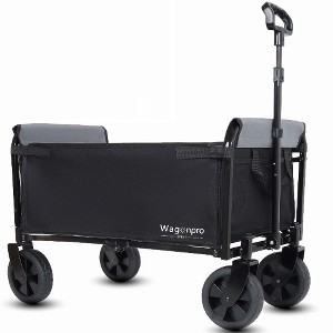 Lyngins Heavy-Duty Collapsible Wagon with All-Terrain Wheels, Convertible Rolling Cart with Bench Seat, Dog-Friendly Wagon for Outdoor Adventures - 1 of 4