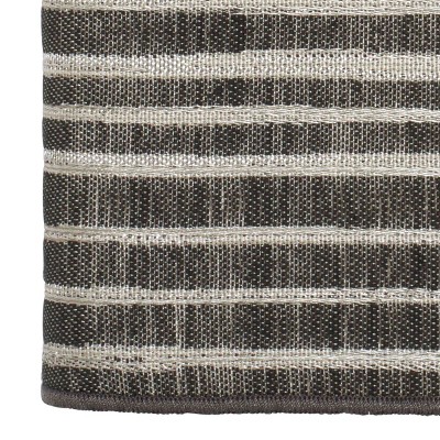White Cotton Hand Towel with Black Woven Border