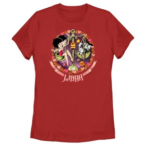 Women's Betty Boop Libra Zodiac T-Shirt - 1 of 4