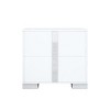 INFURNIC Nightstands Elegant Mirrored Nightstand with Metal Handles and 2 Drawers for Bedroom Living Room, White, 23.3"*15.4"*21.3" - 4 of 4