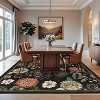 Floral Washable Area Rug, Large Non-Slip Living Room Carpet, Ultra Soft Stain-Resistant Indoor Rug for Bedroom or Dining Room - 2 of 4