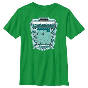Boy's Pokemon Bulbasaur Metallic Badge T-Shirt - 1 of 4