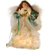 Kurt Adler UL 10-Light Irish Angel Treetop, 12in - 2 of 4
