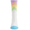 Memoi Women's Multicolor Pastel Arrow Crew Sock White Multi 9-11 - 2 of 4