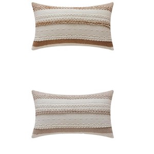 REGALWOVEN 2 Pcs Striped Decorative Throw Pillow Covers for Couch Bed Sofa Home Decor - 1 of 4