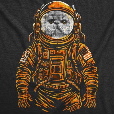 Мужские футболки Crazy Dog T-Shirts, Inc. Mens Funny T Shirts Space Kitty Cool Astronaut Kitten Graphic Tee for Men - Crazy Dog Men's T Shirt For Cat Lovers Black XL — фото 2