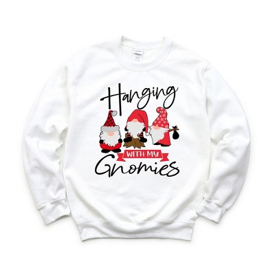 Simply Sage Market Women's Graphic Sweatshirt Hanging With My Gnomies