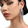 SOHI Women's Crystal Silver Party Drop Earrings - 4 of 4