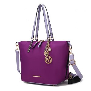 MKF Collection Layla Solid Tote Bag Convertible Backpack by Mia k - 1 of 4