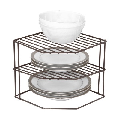 Smart Design 3-Tier Kitchen Corner Shelf Rack