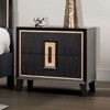 PAGED Wooden Nightstand with 1-Drawer, Mid-Century Modern Bedside Table with Smooth Metal Glides, End Table for Bedroom - 2 of 4