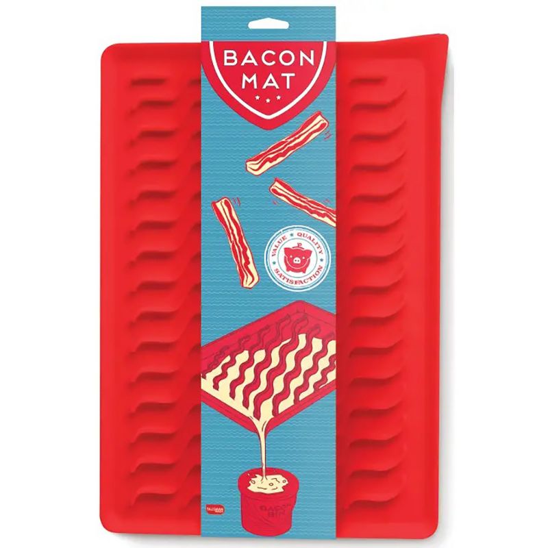 Talisman Designs Silicone Oven-Safe Bacon Mat, 11x17 inches, Red, 1 of 4