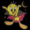 Womens Looney Tunes Mythical Dracula Cape Tweety T Shirt - 2 of 4