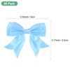 Unique Bargains Polyester Durable Craft Decorative Gift Double-Deck Pre-Tied Bows 3.6x2.2 Inch 50 Pcs - 3 of 4