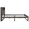 Queen Bed Frame Wood, Queen Size Platform Bed with Storage Headboard, USB Ports, 10 Slates, Sockets, Wood Platform Bed, No Box Spring Needed - 4 of 4