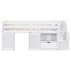 NicBex Twin Size Loft Bed with Stairs & Drawers,Profile Bunk Bed with Storage & Modern Design,Solid Wood Low Loft Bed for Kids,Teens - 3 of 4