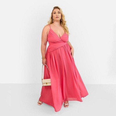 Rebdolls Women's Vittoria Chiffon Drape Maxi A Line Dress