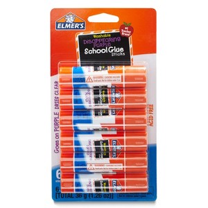 Elmer's 6pk Washable School Glue Sticks - Disappearing Purple - 1 of 4