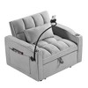 CAVINAS 3-in-1 Convertible Sleeper Chair with USB Port,Multi-Pockets Folding Sofa Bed,Comfortable Couches with Pull Out Bed for Living Room - 3 of 4