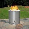 15 Inch Smokeless Outdoor Burning Portable Stainless Steel For Outdoor Camping Hiking Fishing silver - 3 of 4