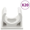 vidaXL Cable Trunkings with Clips Ã˜0.79" 32.8' PVC - 4 of 4