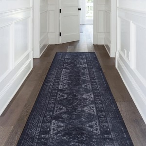 Grungis Washables Carpet,Low-pile Chenille Doormat Rug with Non-slip Backing,Stain Resistance Indoor Carpet for Bedroom,Dining Room - 1 of 4