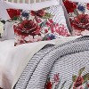 Greenland Home Fashions 2004CKS Lexi King Blue Pillow Shams, 20x36 Inches - 3 of 3
