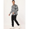 Lars Amadeus Men's Animal Print Button Down Long Sleeve Vintage Shirt - 4 of 4