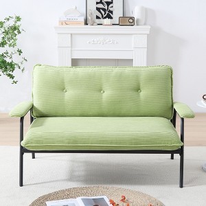NicBex Modern Loveseat Sofa Small Couch with Sturdy Metal Frame,Corduroy Lounge Sofa Chair for Living Room,Apartment - 1 of 4