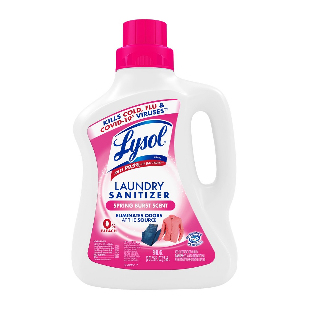 Lysol Spring Burst Liquid Laundry Sanitizers - 90oz