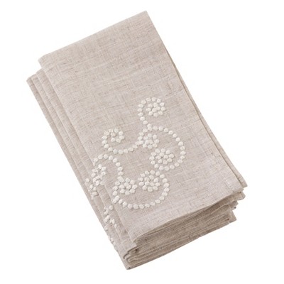 Natural Swirl Napkin - Saro Lifestyle