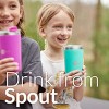 PopYum 13oz Insulated Stainless Steel Kids’ Cups with Lid and Straw, 2-Pack, Orange & Blue, stackable, sippy, baby, child, toddler, tumbler - 3 of 4