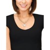 Attop Women's Gold Mother-of-Pearl Heart Necklace - 2 of 4