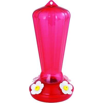 More Birds Plastic Hollyhock Hummingbird Feeder - 25 Ounce