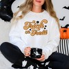 Simply Sage Market Women's Graphic Sweatshirt Trick or Treat Flowers - 2 of 4
