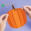 Big Dot of Happiness Fall Friends Thanksgiving Pumpkin Garland Banner, Decorations Backdrop, 30 Feet of Cord, 15 Paper Pumpkins and Autumn Leaf Shapes - 3 of 4