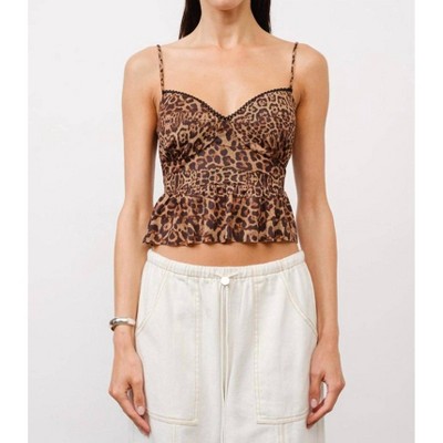 Women's Leopard Peplum Top - Loucia