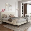 Modern Twin/Full/Queen/KING Bed Frame with Upholstered Headboard and Strong Metal Slats Support, No Boxing Spring Needed - 2 of 4