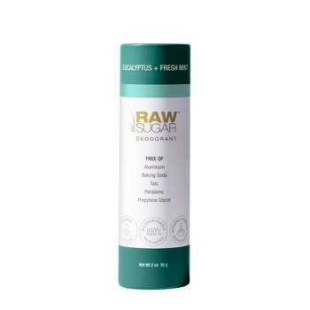 Raw Sugar Eucalyptus + Fresh Mint Aluminum Free Deodorant - 2oz
