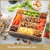 Nut Cravings Gift Basket, Premium Nuts in Wooden Tray, Healthy Kosher Snack Tray (12 Assortments) - 2 of 4