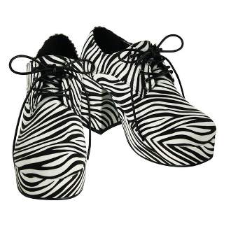 Rubies Men's Platform Zebra Shoes