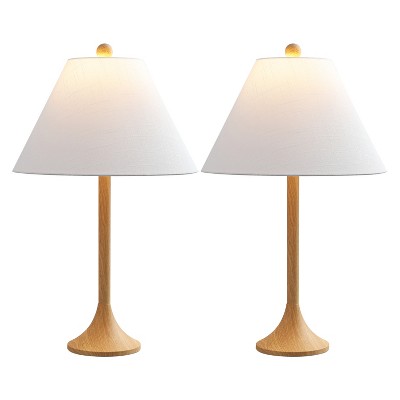 JONATHAN Y Albie 25" Modern Coastal Iron Column LED Table Lamp