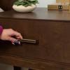 Plank+Beam Duo Wood Nightstand with 1 Drawer, Wooden Side Table for Bedroom Storage, Bedside End Table, Walnut - 3 of 4