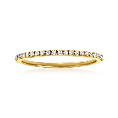 RS Pure by Ross-Simons 0.15 ct. t.w. Diamond Stackable Ring in 14kt Yellow Gold