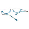 Calabria 309 Small Semi-Rimless Folding Reading Glasses in Blueberry +2.50 59 mm - 4 of 4