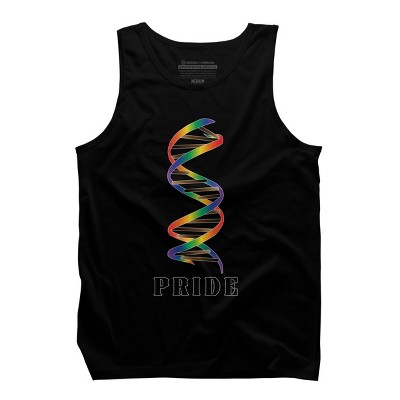 Adult Design By Humans DNA Rainbow Pride By Tank Top